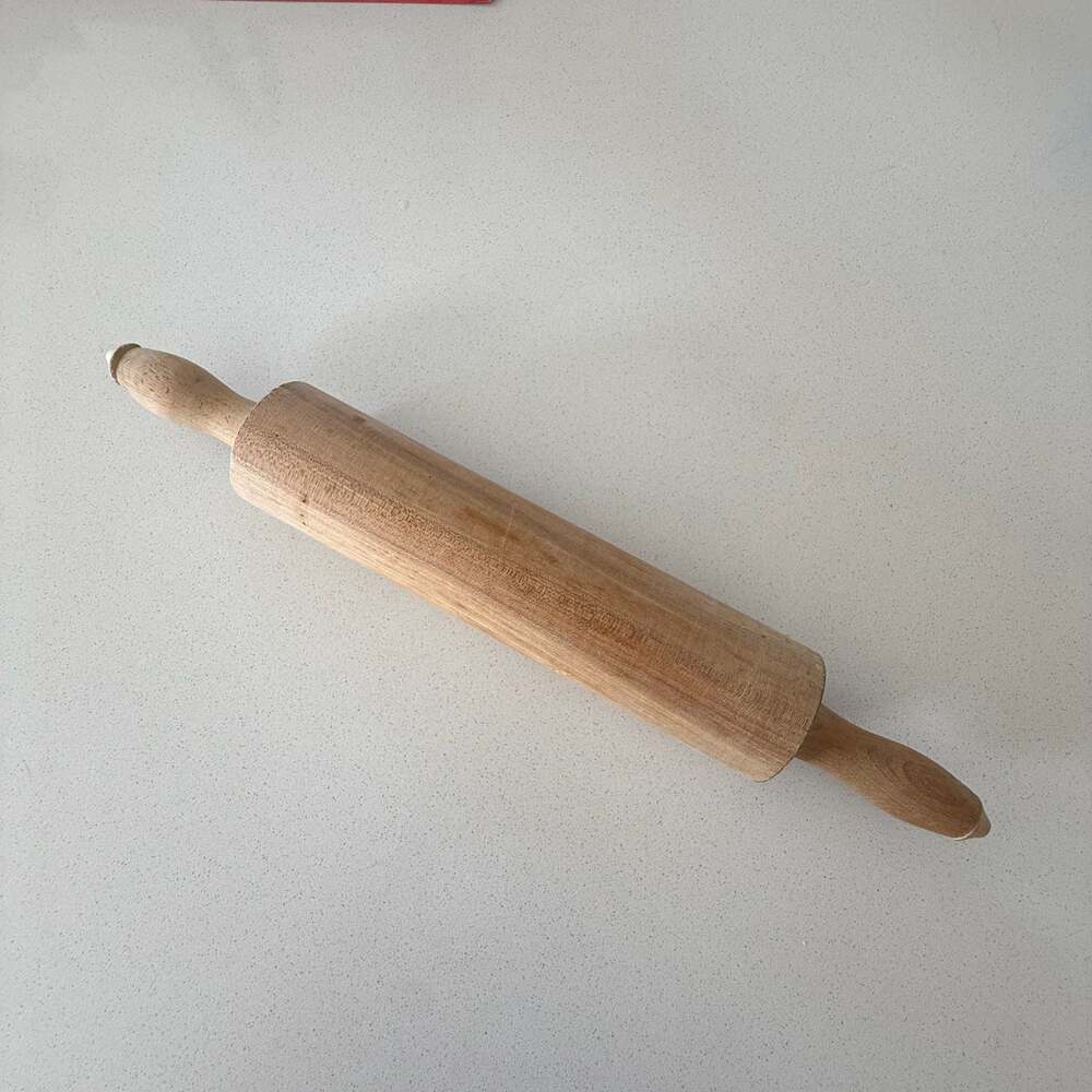 Vintage Wooden Pin Roller 19 Inch Rustic Farmhouse Kitchen Tool